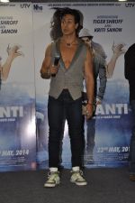 Tiger Shroff celebrate World Dance day during the promotion of upcoming film Heropanti on 28th April 2014